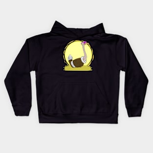 Smooth Ostrich (Female + No Text) Kids Hoodie